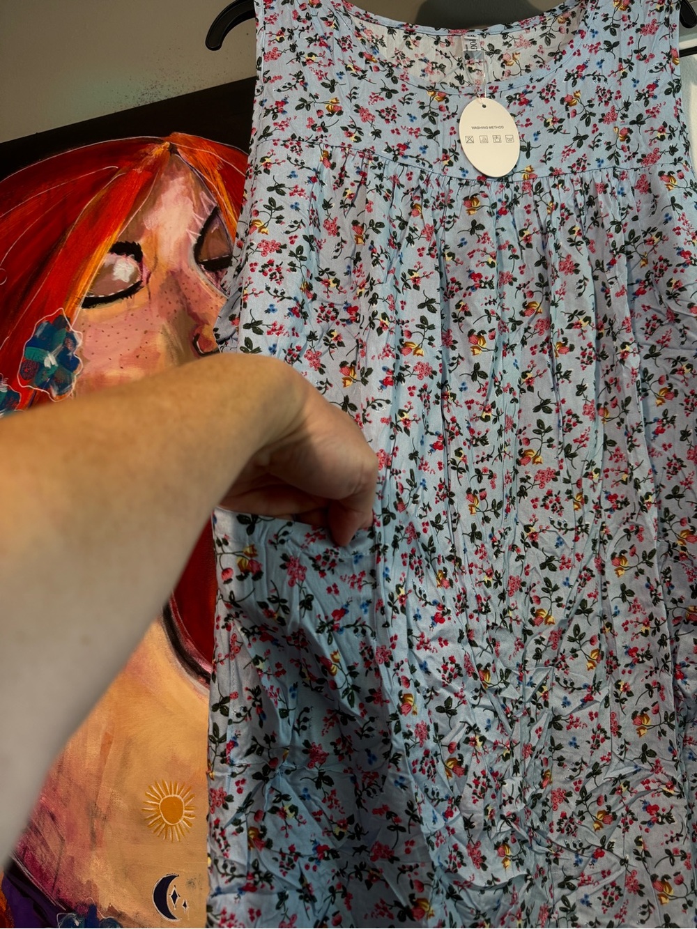 Brand New with Tags! Ultra-Soft Floral Modern Muumuu / House Dress - Picture 2 of 5